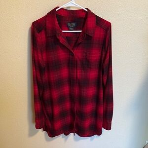 Pendleton Red Plaid Button Down Shirt